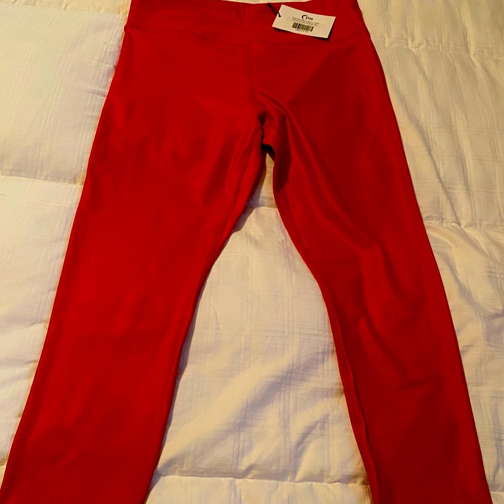Brand new ZYIA metallic leggings (red) 16-18
